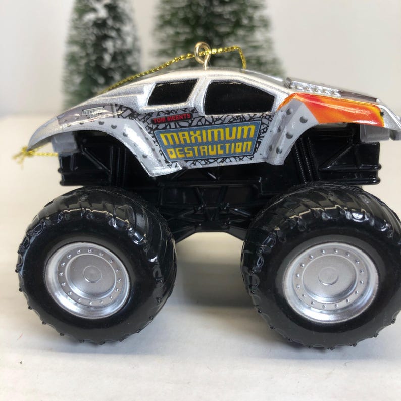 Max-D Monster Truck Ornament Silver/Black Collectible Decoration bild 5