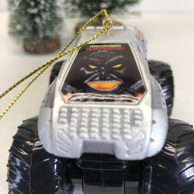 Max-D Monster Truck Ornament Silver/Black Collectible Decoration bild 9