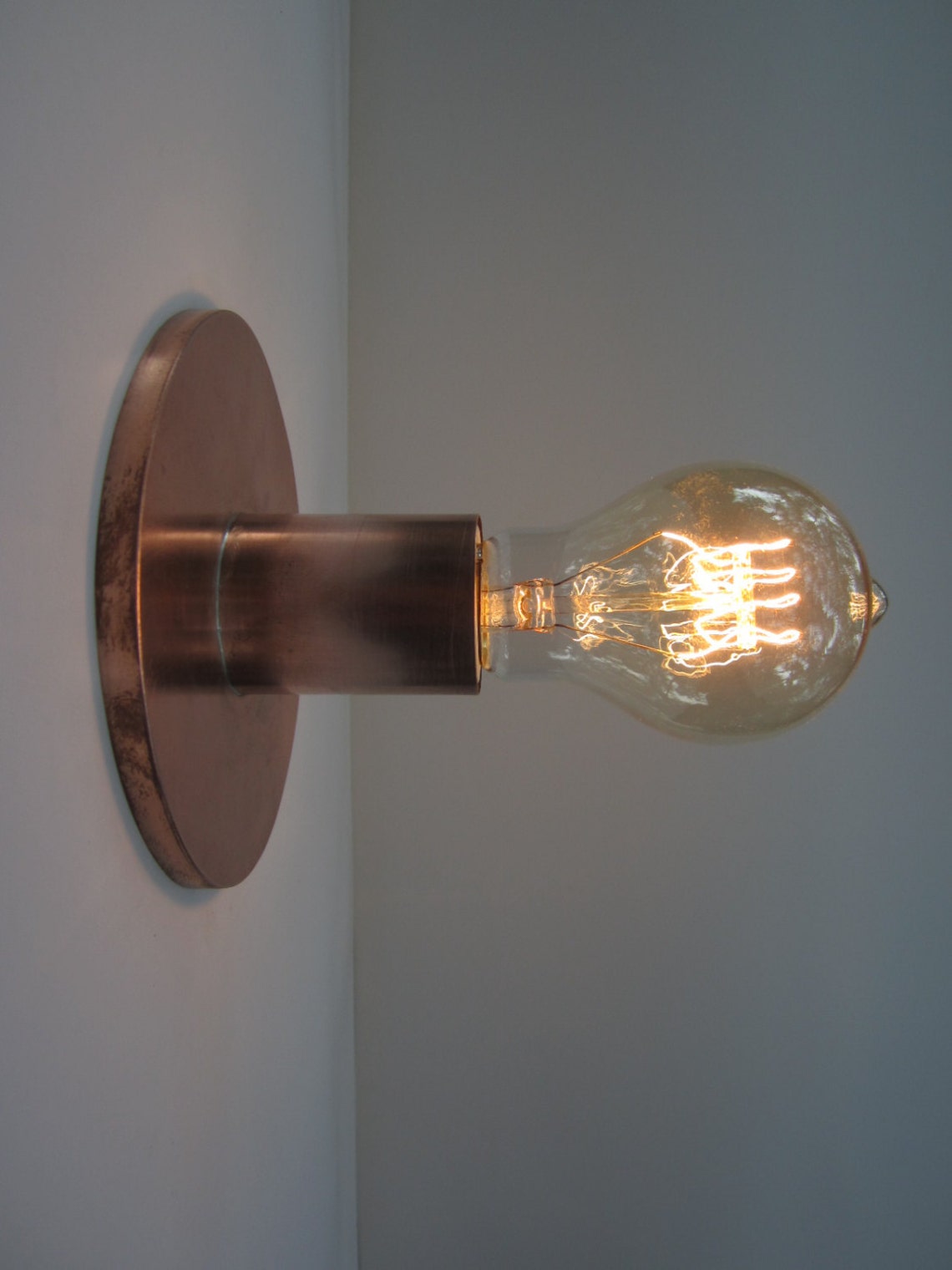 Flush Mount Ceiling Light or Wall Sconce Industrial Lighting Etsy