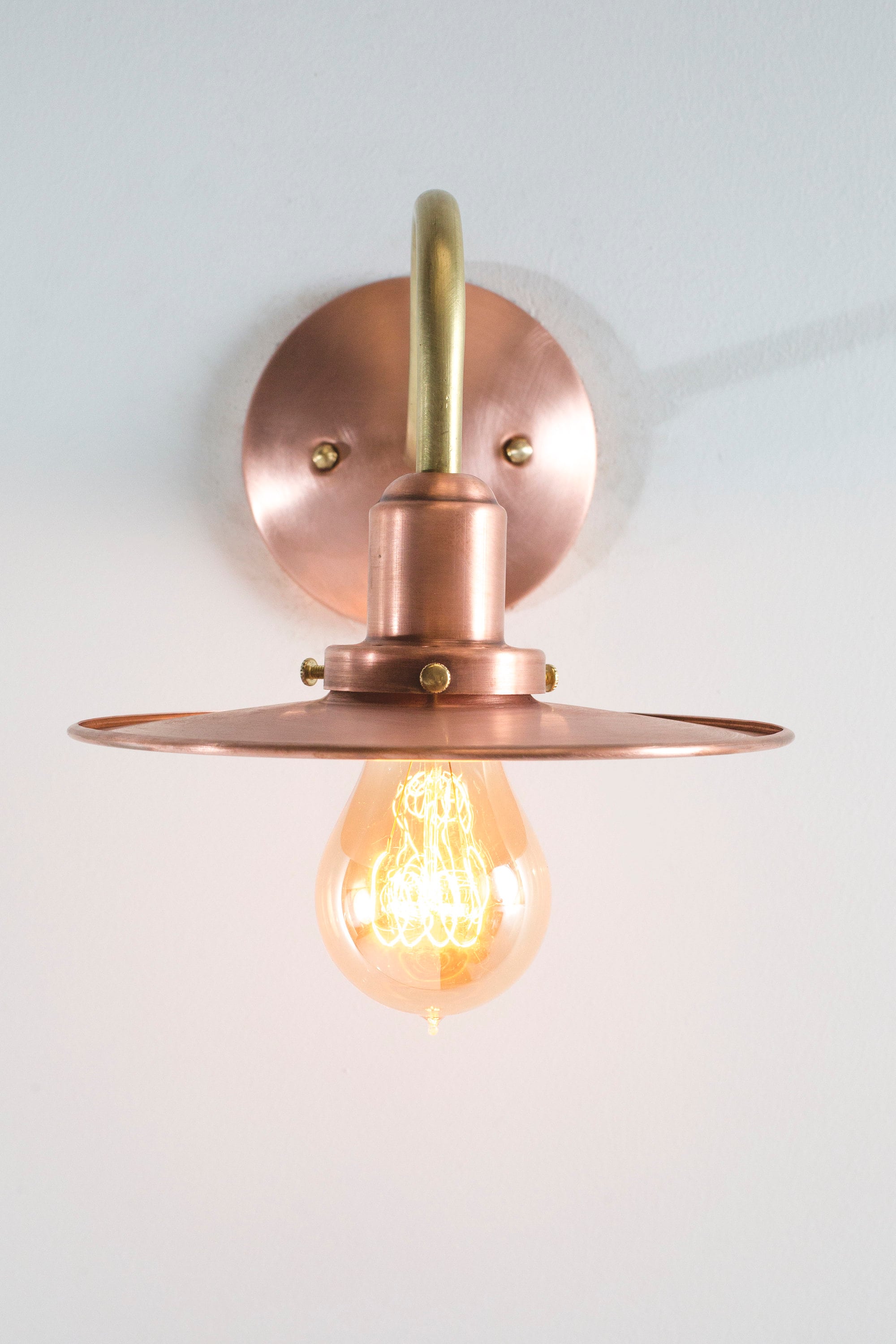 Wall Sconce Light Copper Barn Light Vintage Style Industrial