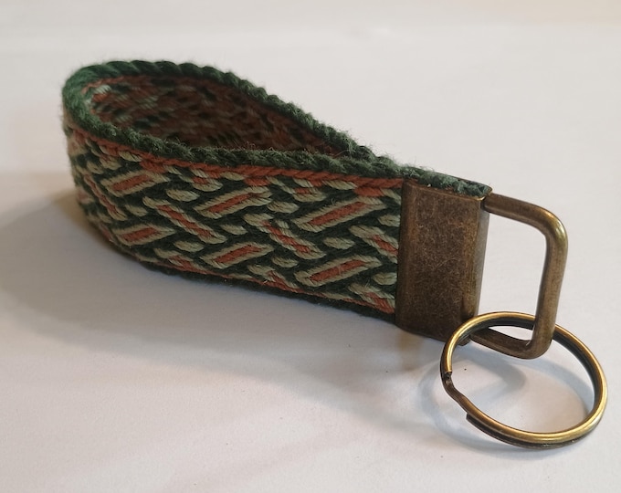 Birka Basket Weave Cotton Key Fob Tablet Weaving Viking