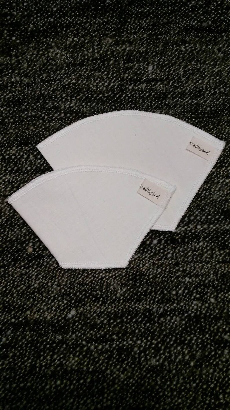Size #4 Cone Reusable Hemp/&Organic Cotton Coffee or Pour-Over Tea Filter
