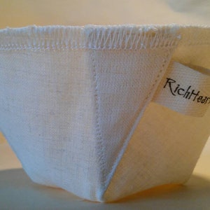 4-6 cup Reusable Hemp&Organic Cotton Coffee Filter, Basket Style