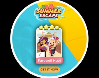 Farewell Haul - Monopoly_Go 4 Star Sticker Summer Escape Album Available - SET 9