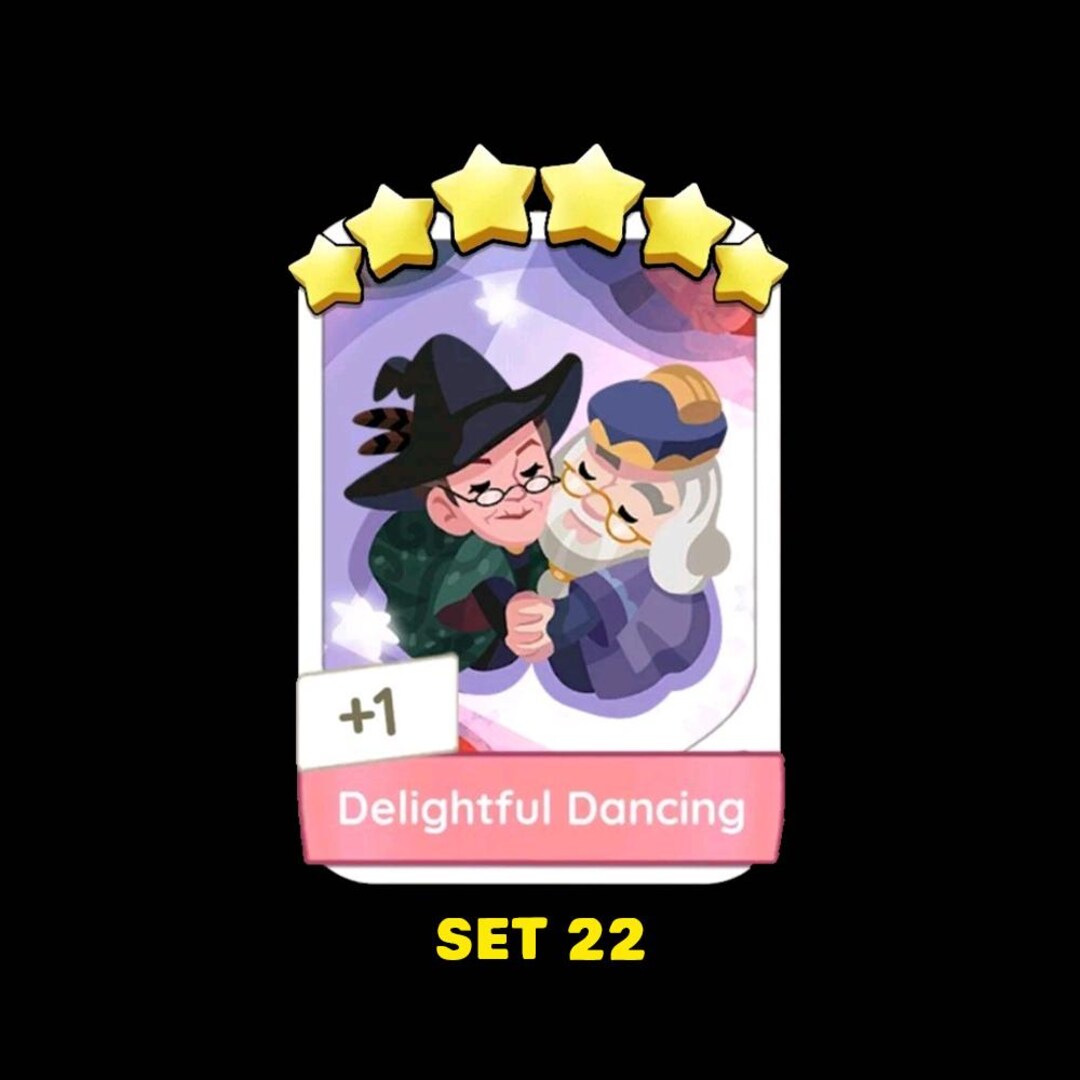 Delightful Dancing (SET 22) 6 STAR STICKER - Monopoly_go Sticker Harry ...