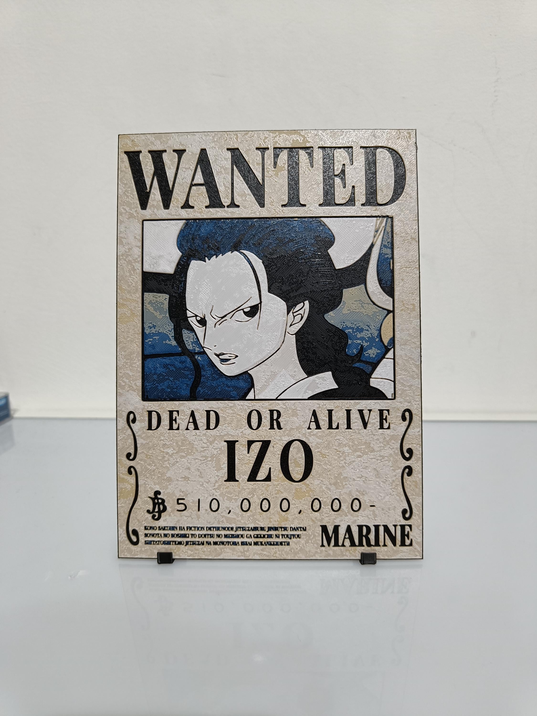 One Piece Wanted Poster 3D | Izo - Etsy