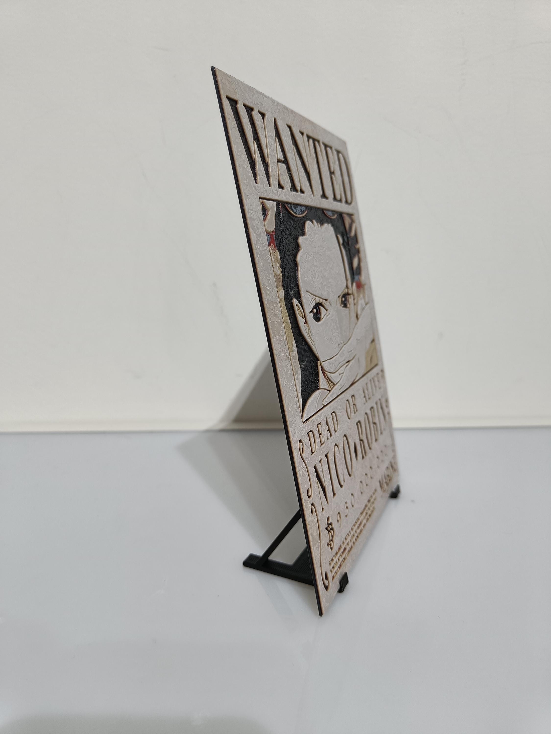 One Piece Wanted Poster 3D | Nico Robin - Etsy