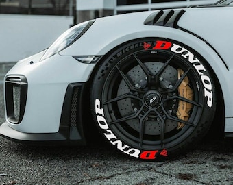 Dunlop Permanent Reifen-Beschriftungs-Aufkleber 1,00 "Letter für 14" bis 22" 8 Stück Kit