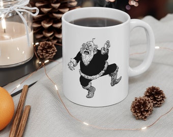 バッドサンタ - クリスマスをサボるセラミックマグカップ 11オンス