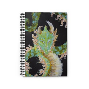 Emerald Dragon Spiral Notebook - Ruled Line