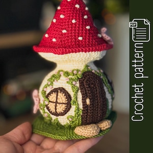 Fairy Mushroom House – Crochet Amigurumi Pattern (PDF)
