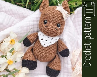 The Horse Amigurumi Pattern – Crochet PDF Tutorial | Plush Toy | DIY Gift | Instant Download