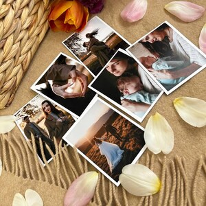 Custom Photo Fridge Magnet Set – Personalized Photo Picture Cards, Magnetic Keepsake Photo Decor, Flexible Magnet Gift for Father – Ref