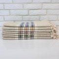 Linen Luxury Bath Towel Set All Colors, Decorative Boho Chic Linen Throw Blankets, Striped Turkish Beach Towel 40x70", Hand Body Towel Set