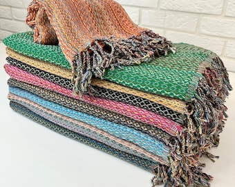 Multicolor Turkish Beach Towel Set All Colors 40x70&quot;, Organic Cotton Soft Thick Pool Towel Gift, Vintage Bathroom Towel, Towel Throw Blanket