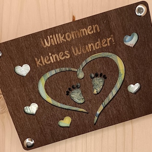 Holzkarte für Geldgeschenke Geldgeschenk Verpackung aus Holz Holzkarte für Geldscheine, Geschenk zur Geburt, Neues Glück