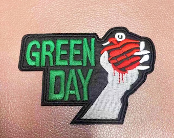 Patch brodé Green Day - Thermocollant - Applique de groupe de rock