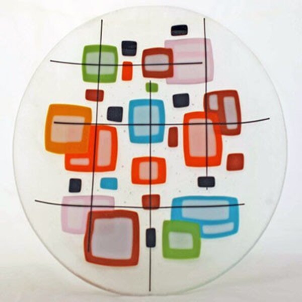 Fused Glass Bowl 17"