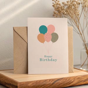 Charmante Geburtstagskarte | Kreative Bunte Ballons | Ideal für Freunde, Familie und Bekannte | Digitaler Download 5x7