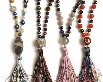 32-35” gemstone malas