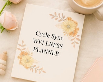 Cycle Sync Wellness Planner: 28-Day Hormonal Tracker & Self-Care (PDF Printable)