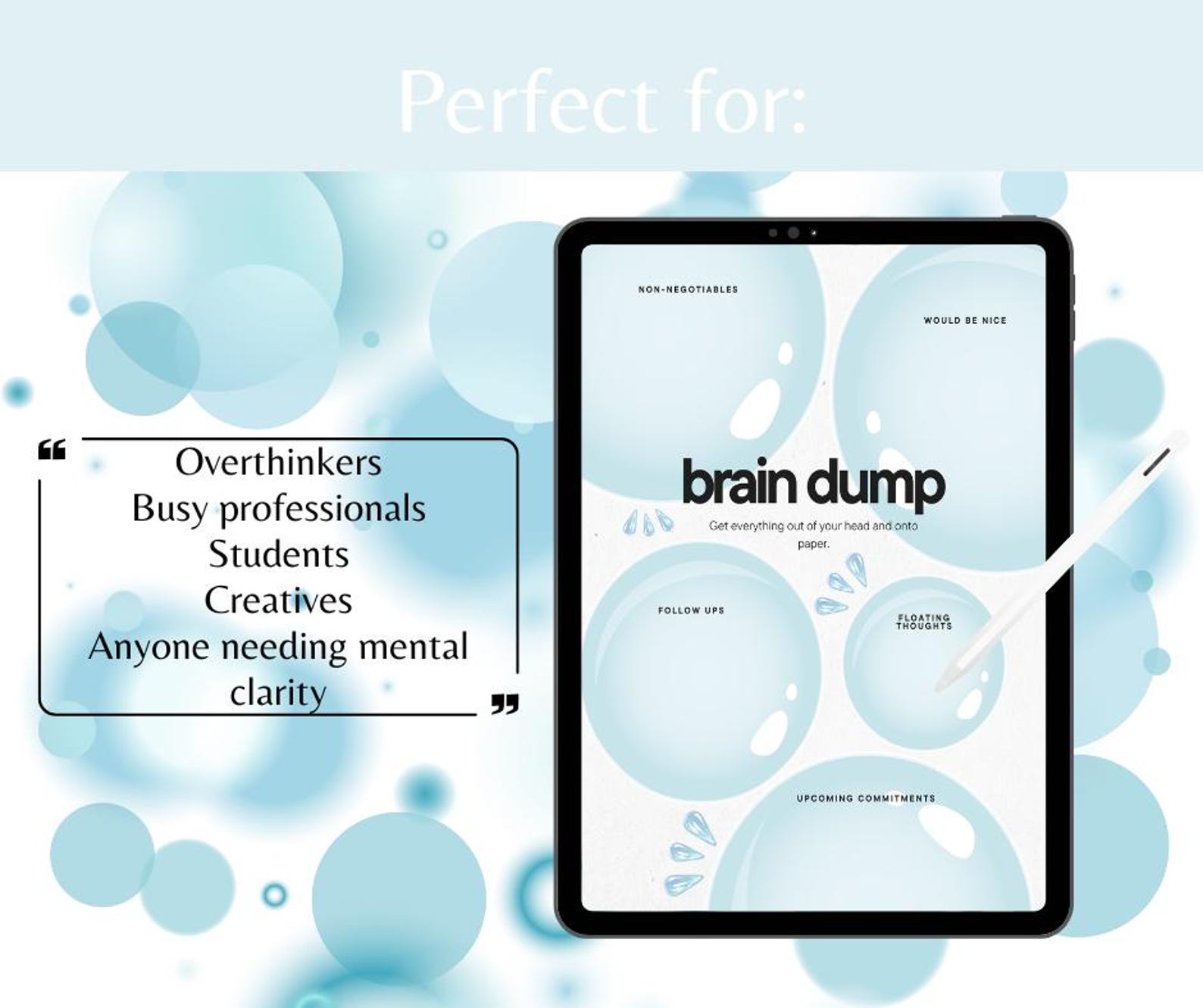 ADHD Brain Dump Planner | Mental Reset Worksheet (PDF Download) - Etsy ...