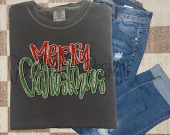 Merry Christmas Traditional Handlettered PNG