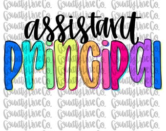 Assistant principal png digital download