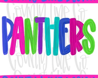 Panthers PNG Design (Digital Download)