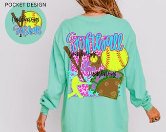 Softball Preppy Design PNG (Digital File) ORIGINAL DESIGNER