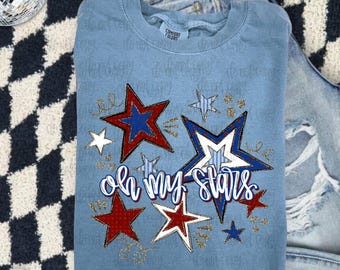 Oh my Stars USA PNG Digital Download