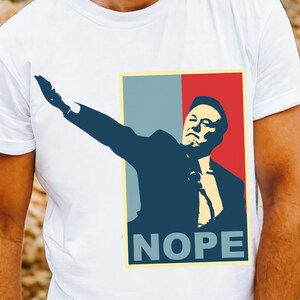 Nee - Ironisch Anti-Elon Musk Shirt, Politiek Verklaring Tee, Anti Musk Shirt, Anti Elon Musk Tshirt, Anti-Trump Shirt