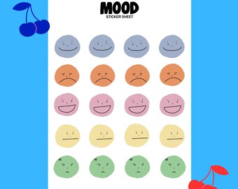 Tora Tiger Planner Emoji Journal Kawaii Mood Sticker Sheet - Etsy UK