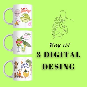 Valentine mug wrap bundle, couple mug template, valentine cup wrap PNG, 11oz 15oz 12oz mug gifts, funny mug colorful cup 3 PNG