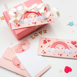 Biglietto e busta per San Valentino