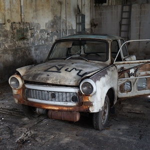 Lost Place Abandoned Trabant High-Resolution Images | Digital Photography | Prints for Download | Wall Art | Instant Download