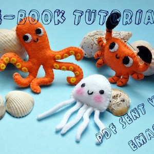 Sea animals felt mascots tutorial ebook pdf image 1