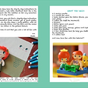 Little mermaid fabric doll turorial ebook image 4