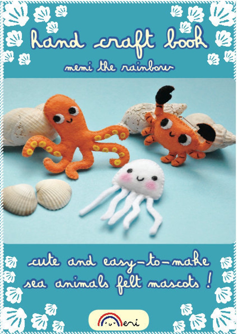 Sea animals felt mascots tutorial ebook pdf image 2