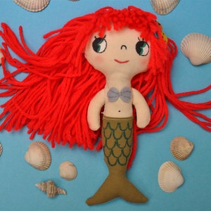 Little mermaid fabric doll turorial ebook image 3