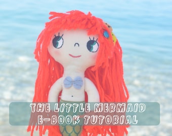 Little mermaid fabric doll turorial ebook