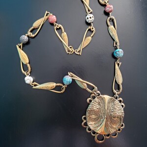 1970s Statement Pendant Necklace by Lawrence Vrba for Castlecliff