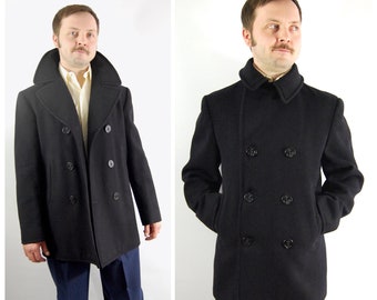 1960s JC Penney PEA COAT jacket us navy 1960s JC Penney PEA COAT jacket us navy