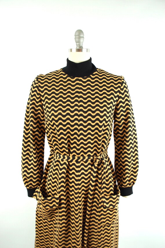 1960s 1970s Katja Of Sweden Knit Dress / 40 Bust … - image 4