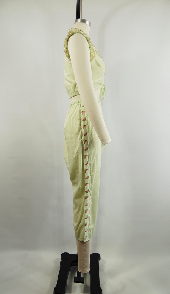 1950s Mint Green Pajama Set / size 34 / Rogers Li… - image 6