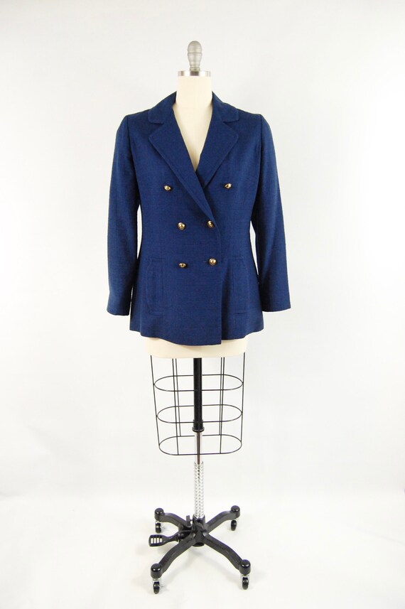 1970s Blue Pendleton Blazer 36 37 Bust Ladies Suit Etsy