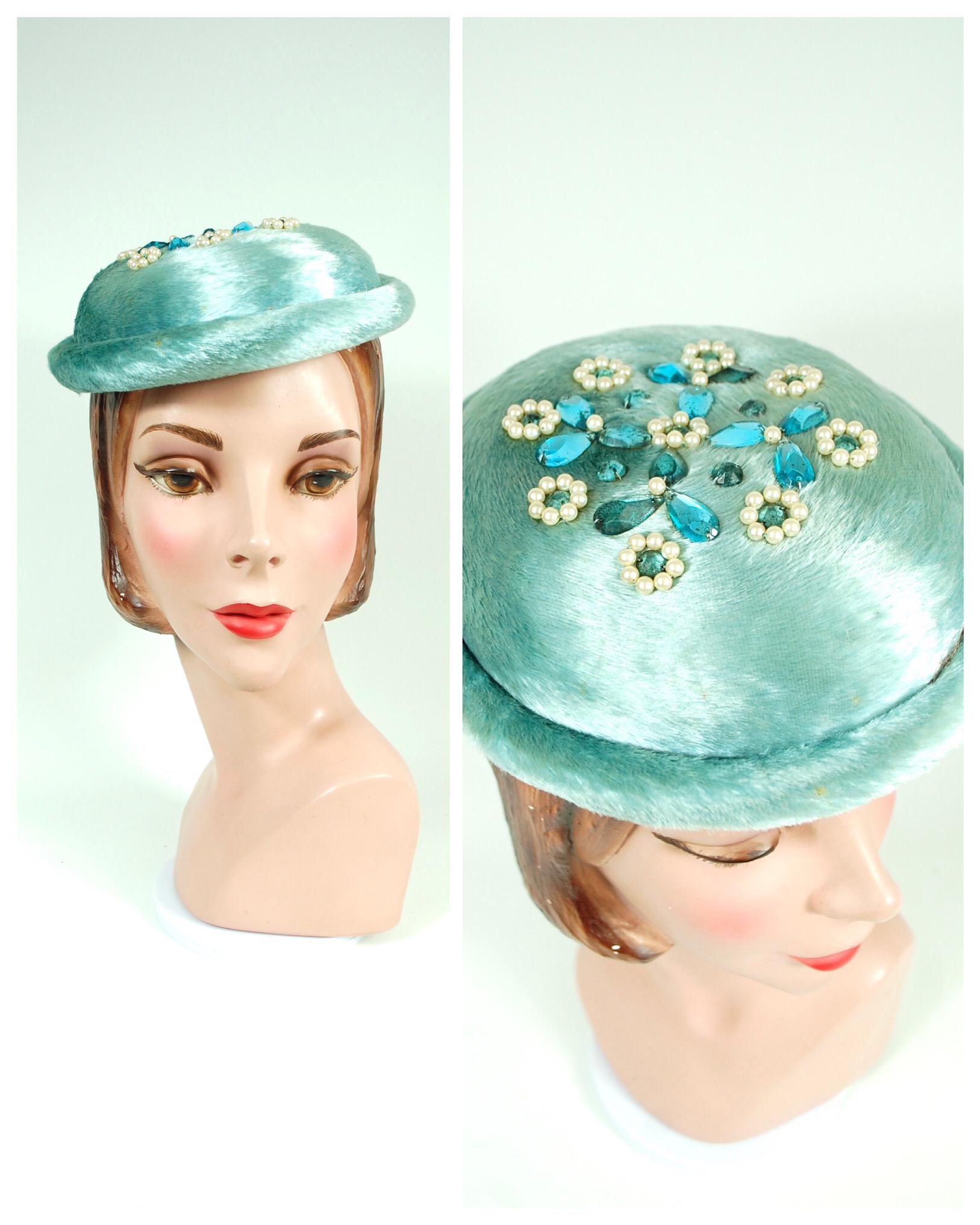 Rhinestone Pillbox Hats - Etsy display picture 3