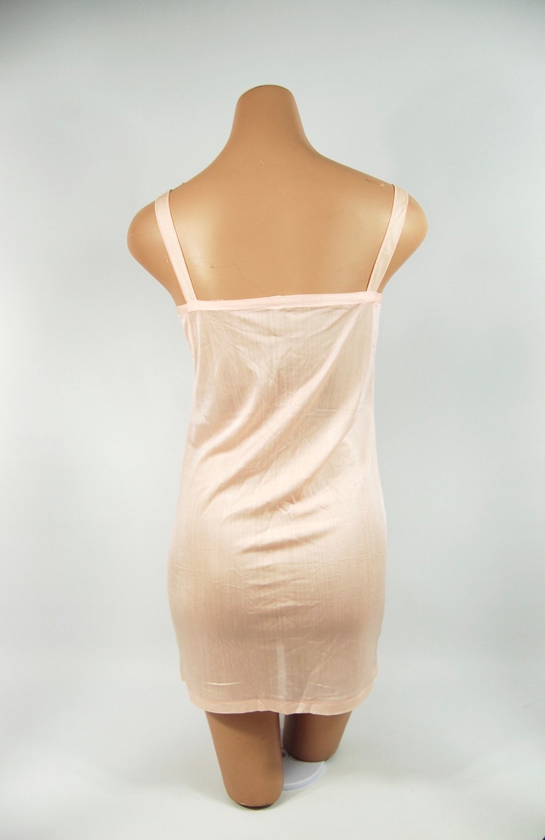 1920s Silk Slip size 36 Light pink Silk 20s Chemise Flapper Boudoir