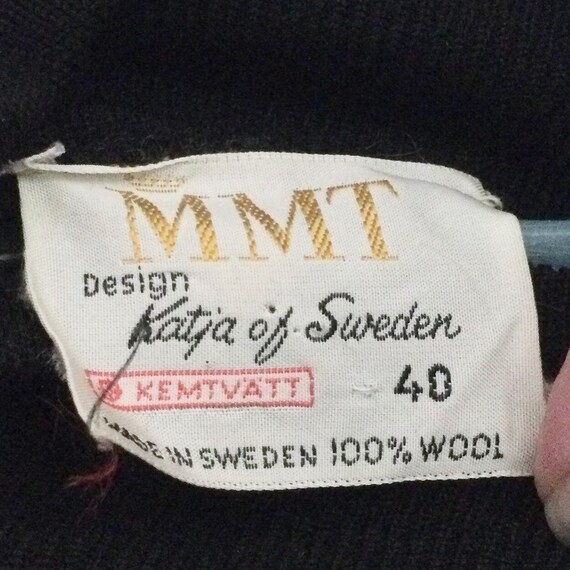 1960s 1970s Katja Of Sweden Knit Dress / 40 Bust … - image 8