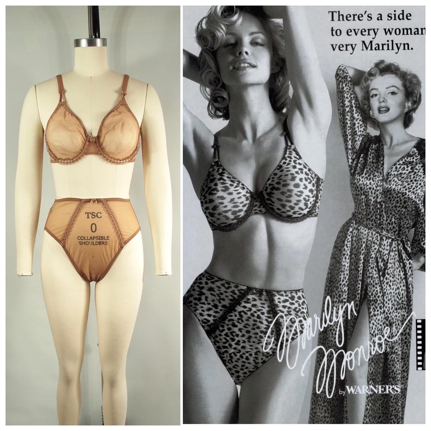 Vintage Warners Monroe Bra and Panties / Small / - Etsy México